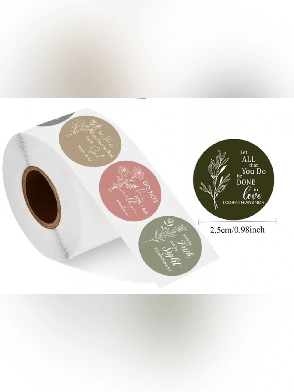 Inspirational Scripture Stickers 500 count